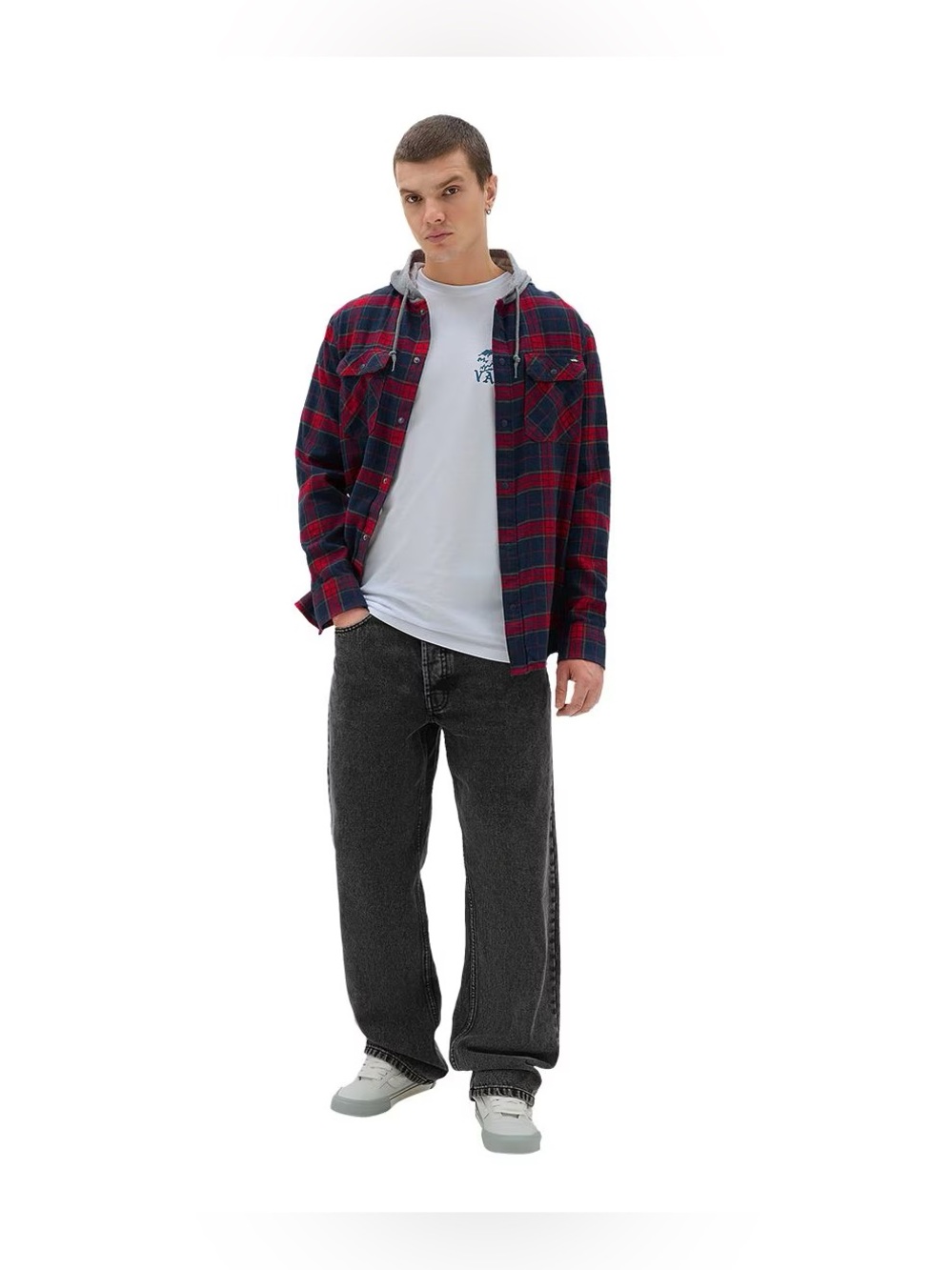 VANS Flannel Shirt Hoodie